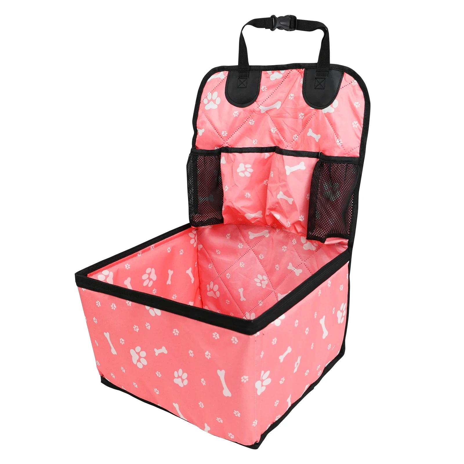 New Dog Car Seat with Storage Pockets,Scratch Proof Durable Pet Booster Car Front Seat for Small Medium Dog 강아지 가방