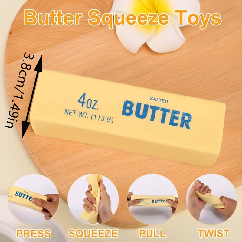 2pcs/4pcs Slow-Rebound Butter Bar Finger Sensory Toys - Cloud-Soft Sensory Relaxation Toys, Perfect for Adults, Easter, And Small Gifts for Stockings